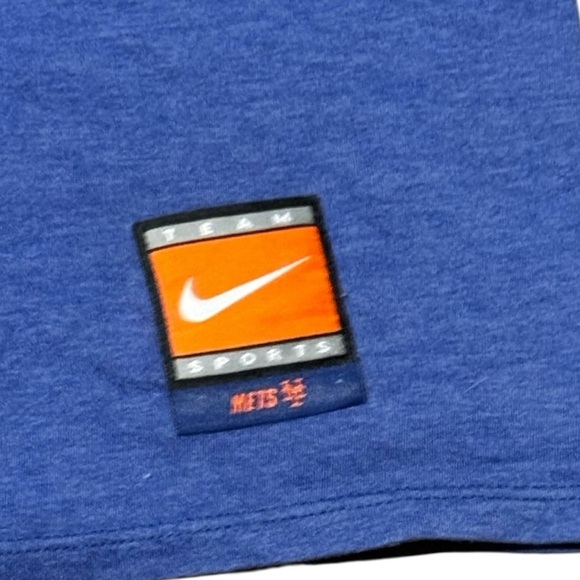 The Nike Tee Royal Blue Mets Short Sleeve Shirt Size XL Athletic Cut - Picture 7 of 7